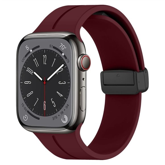 NEW Magnetic Strap Adjustable For Apple watch band - WINE RED - Picture 1 of 11